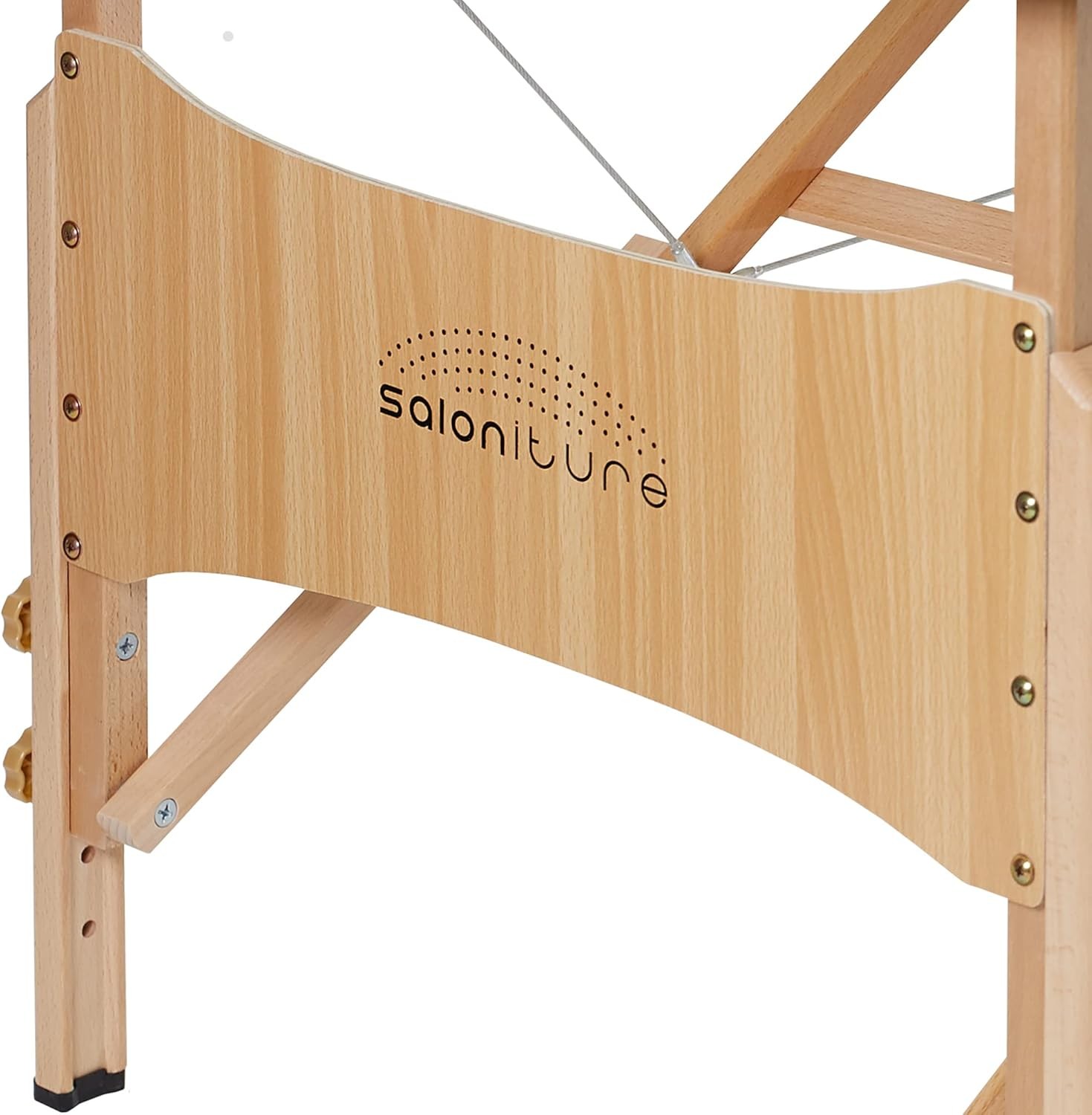 Saloniture Basic Portable Folding Massage Table - Black, 117-BLK