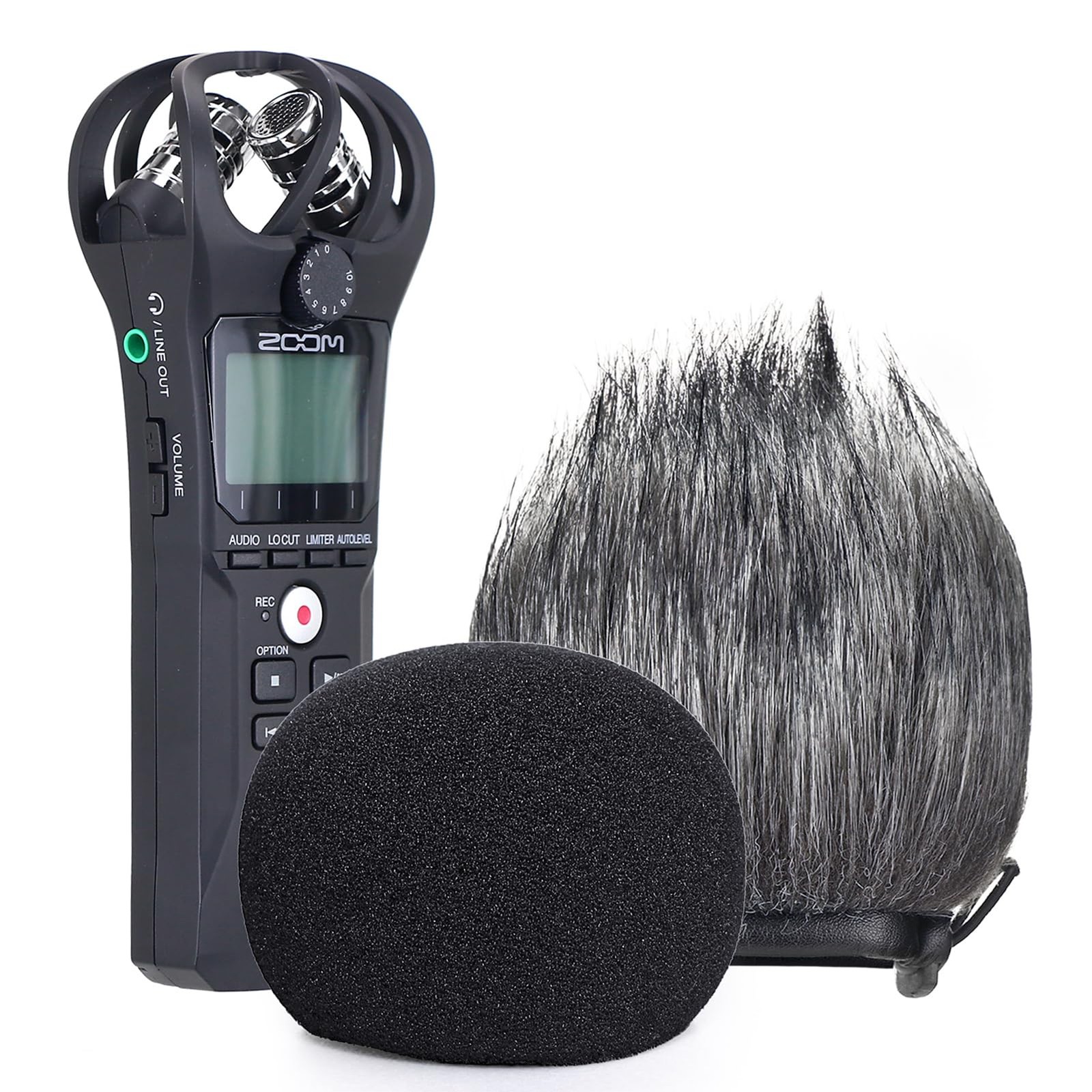 YOUSHARES Zoom H1n Recorder Foam & Furry Indoor/Outdoor H1 Furry&Windcreen
