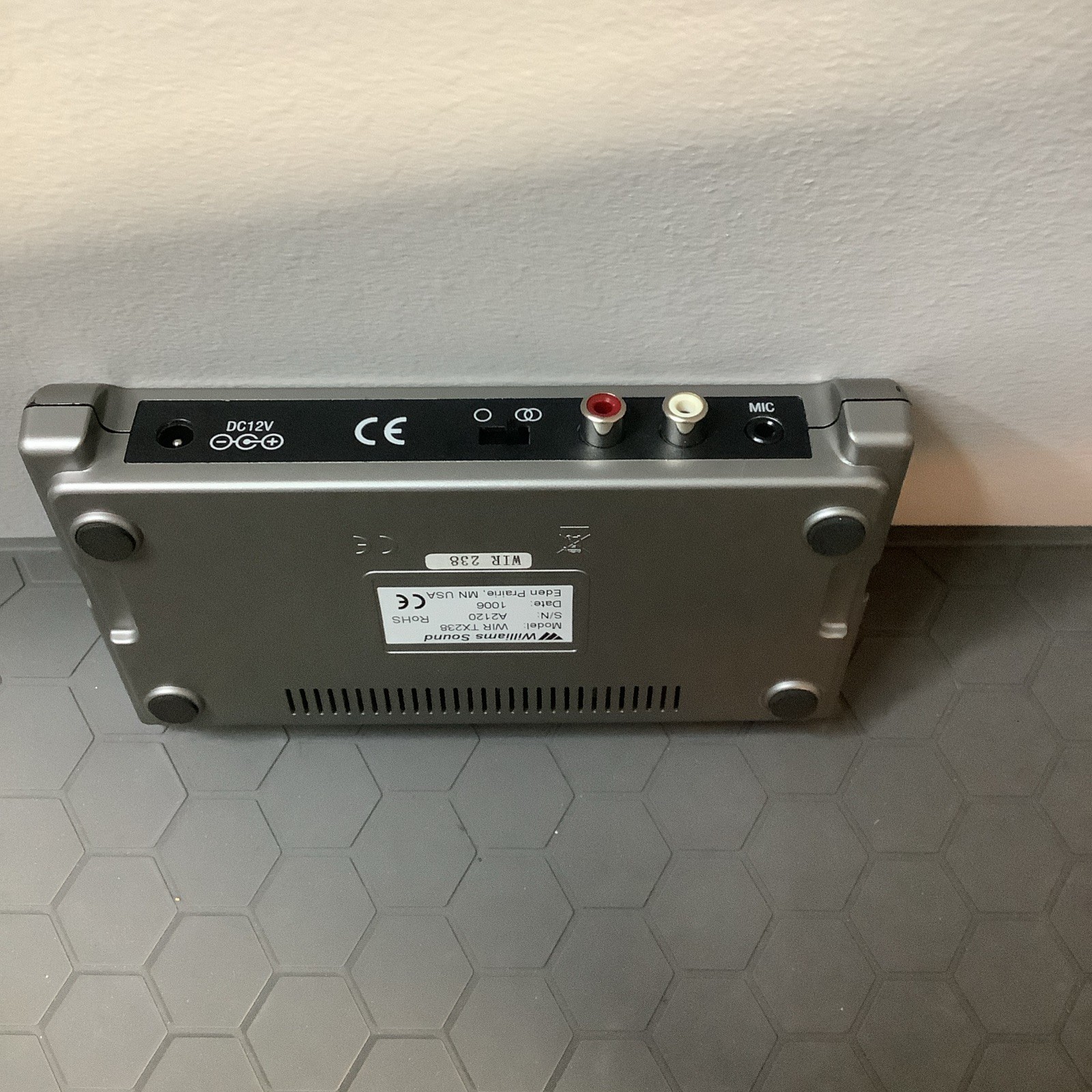 Williams Sound WIR TX238 Base Unit Only - Infared Transmitter