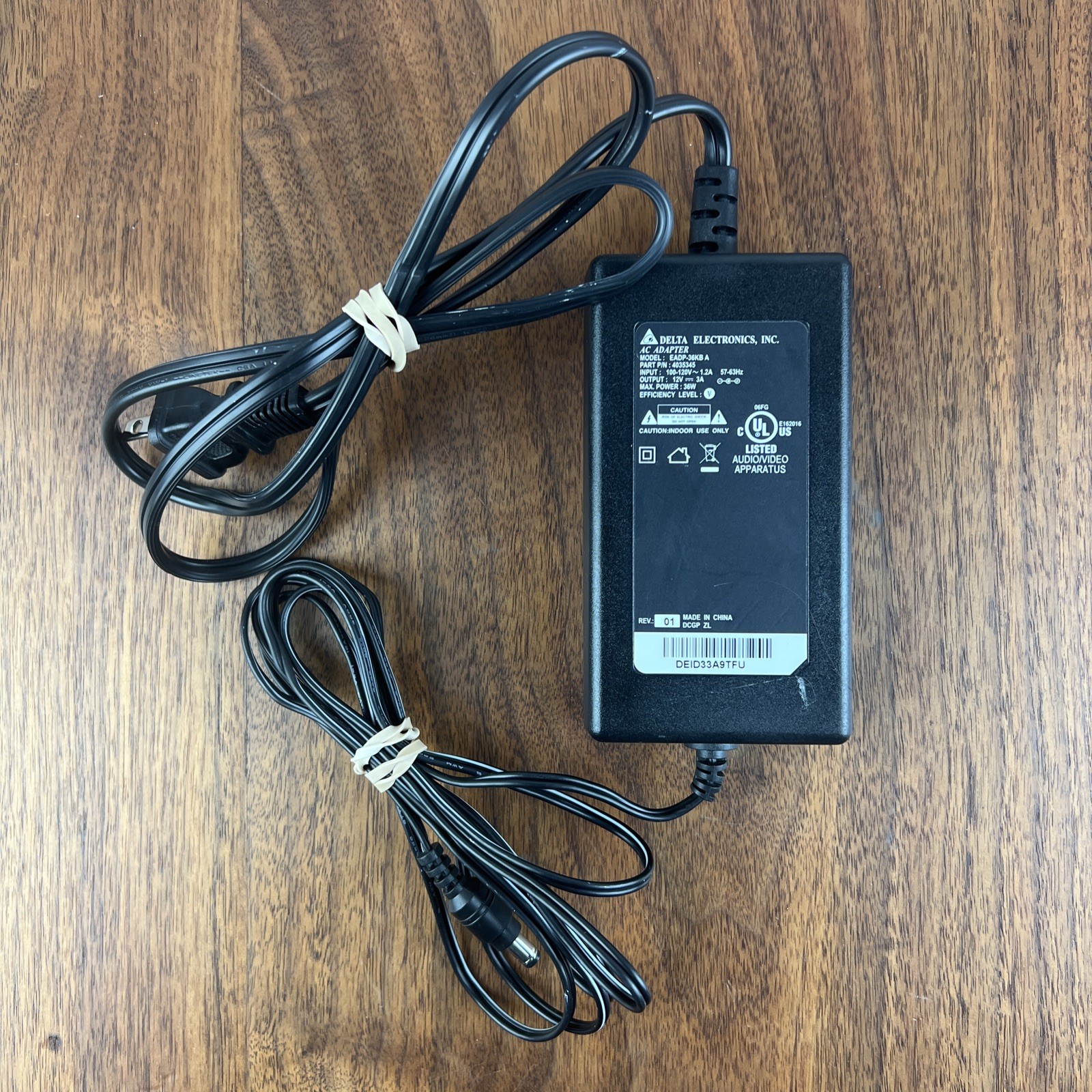 AC Power Adapter Supply Delta Electronics EADP-36KB A Multi-Purpose 12V Works