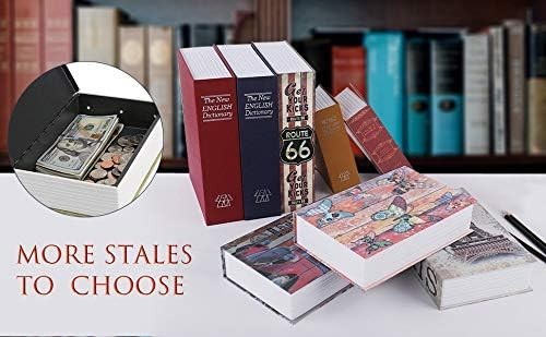 Small Diversion Book Safe Dictionary Hidden Storage Box Combination Lock