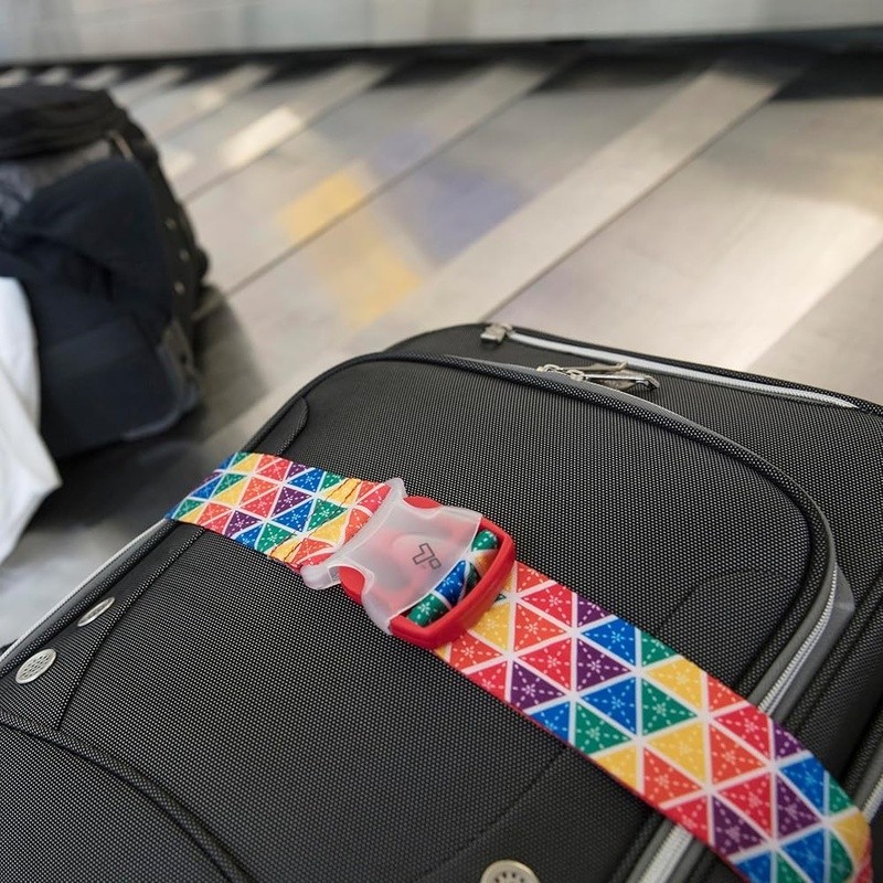 Luggage Security Strap Adjustable Fit Safe Identification Travel Accessory New