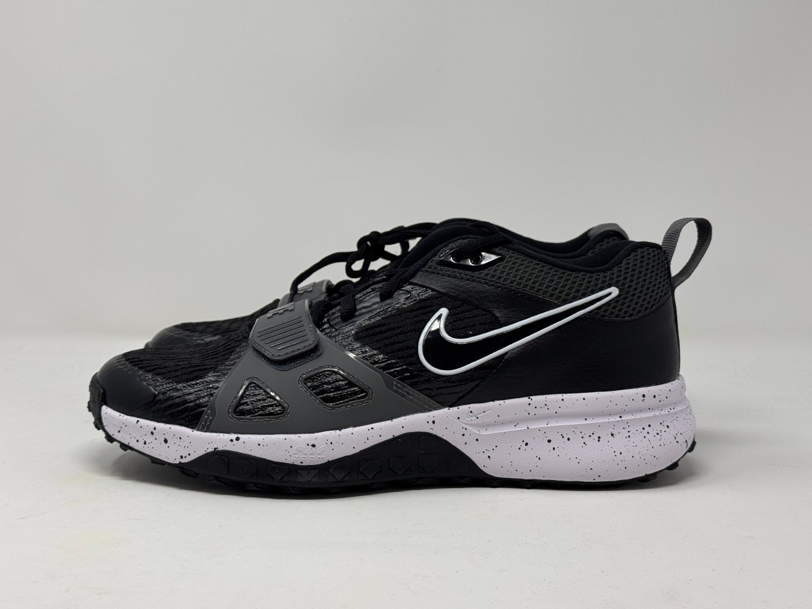 Size 8.5 - Nike Air Zoom Diamond Elite Turf Men's Shoes DZ0503 003 Black White