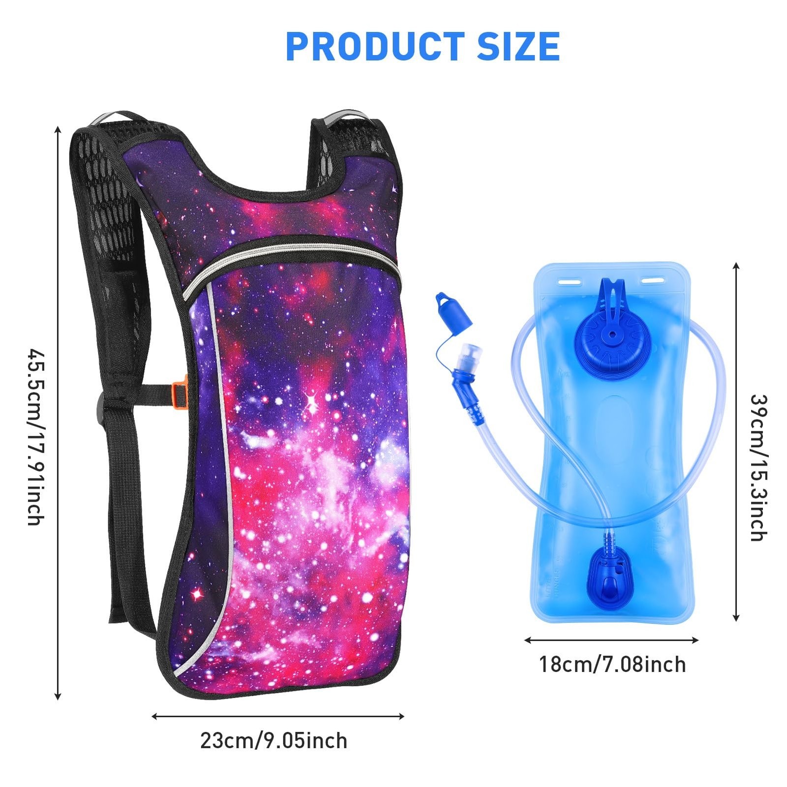 KUYOU Rave Hydration Pack, Hydration Backpack with 2L Hydration Bladder, Fest...