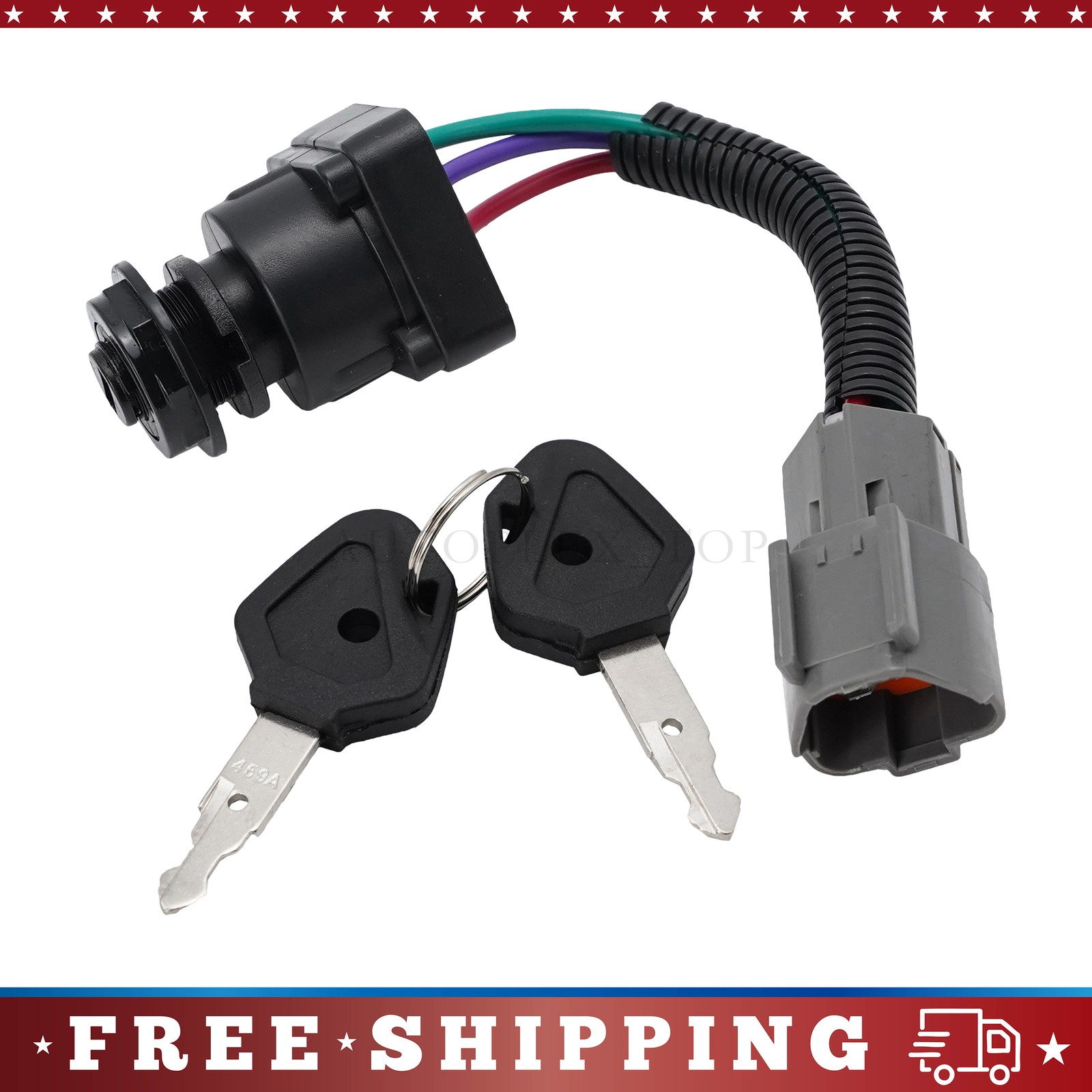NEW Starter Switch W/Keys For Kubota L39 L45 L47 M59 M62 32771-31822 3277131820