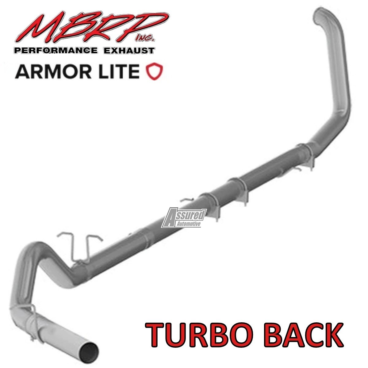 MBRP PLM Armor Lite 4" Exhaust System Tailpipe for 99-03 Ford F250 F350 7.3L