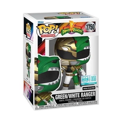 Funko Pop! Power Rangers #1750 Green/White Ranger LE 9500 EE Exclusive