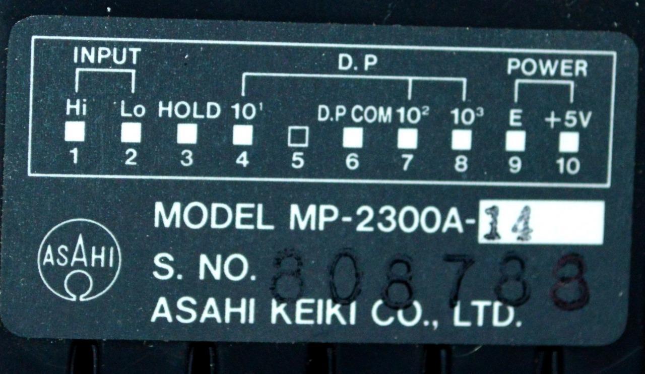 ASAHI KEIKI MP-2300A-14 COUNTER MODULE (2 AVAILABLE)