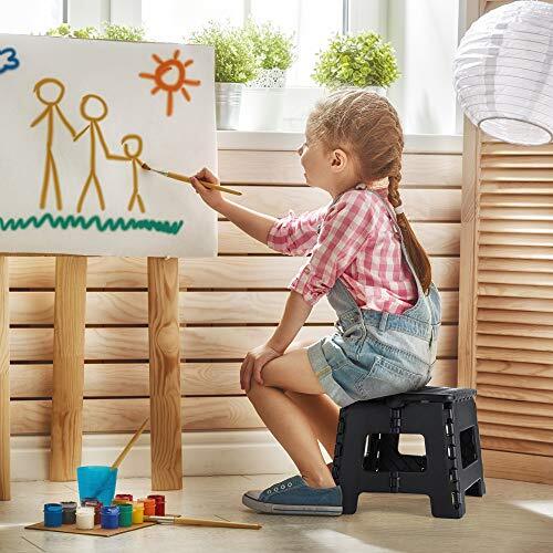 Foldable Step Stool Small Collapsible Folding Durable Fold Up Heavy Duty No