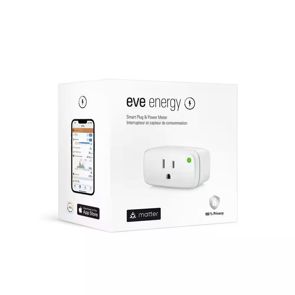 Energy (Matter) - Smart Plug, Matter & Thread Enabled, Works W/ Apple Home/Smart