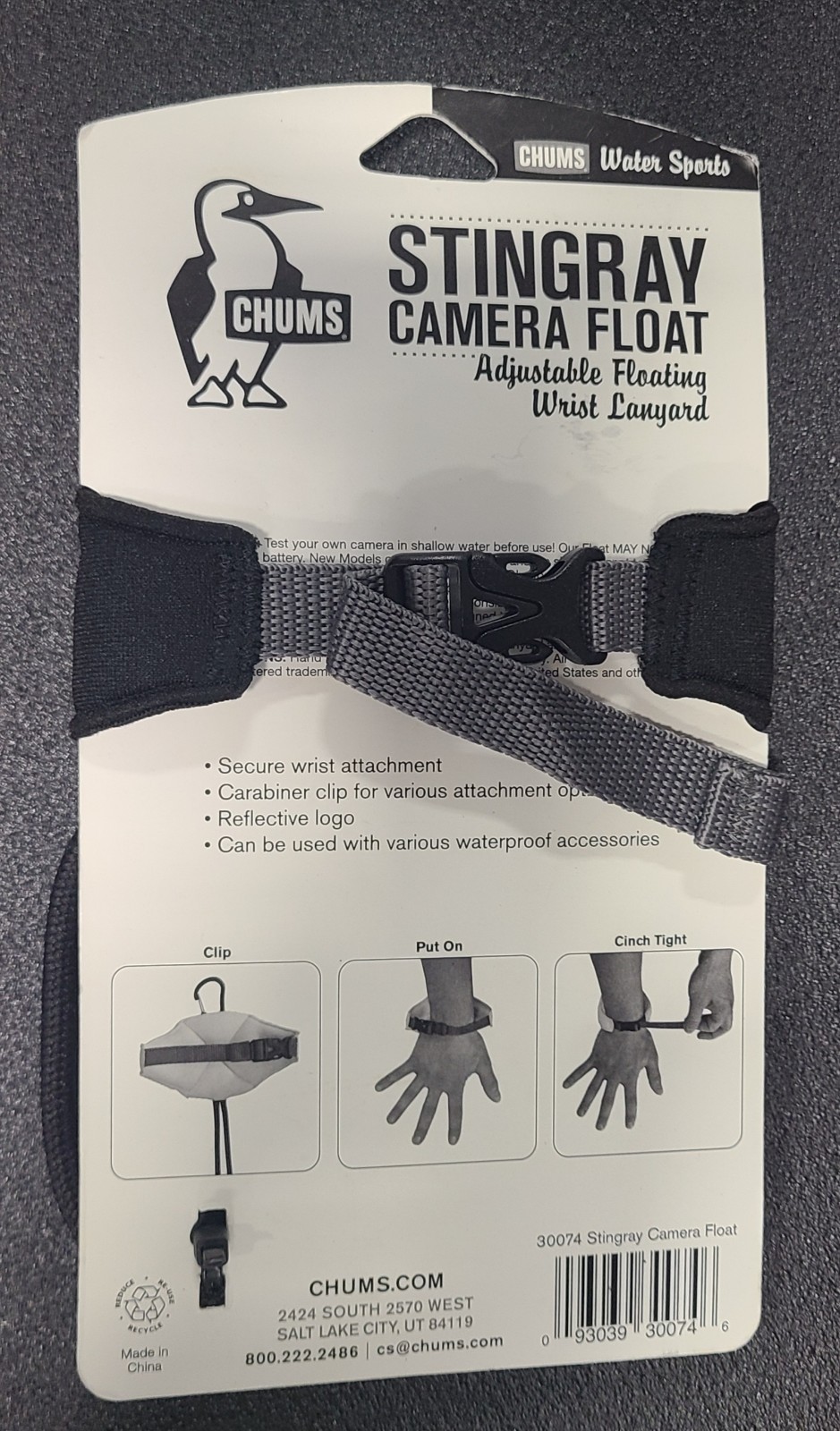 Chums Water Sport Stingray Camera Float Adjustable Floating Wrist Lanyard