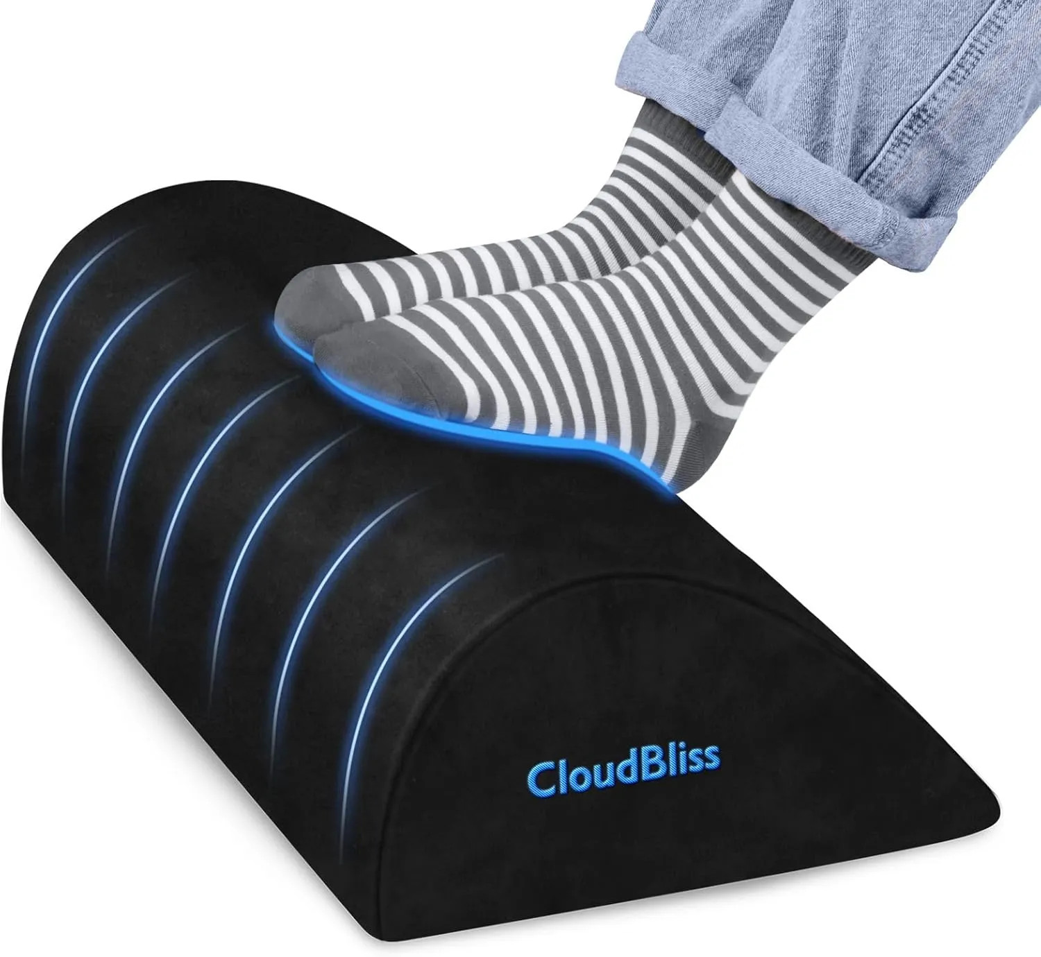 Under Desk Foot Rest Soft Foam Foot Stool With Washable Cover For Office And...