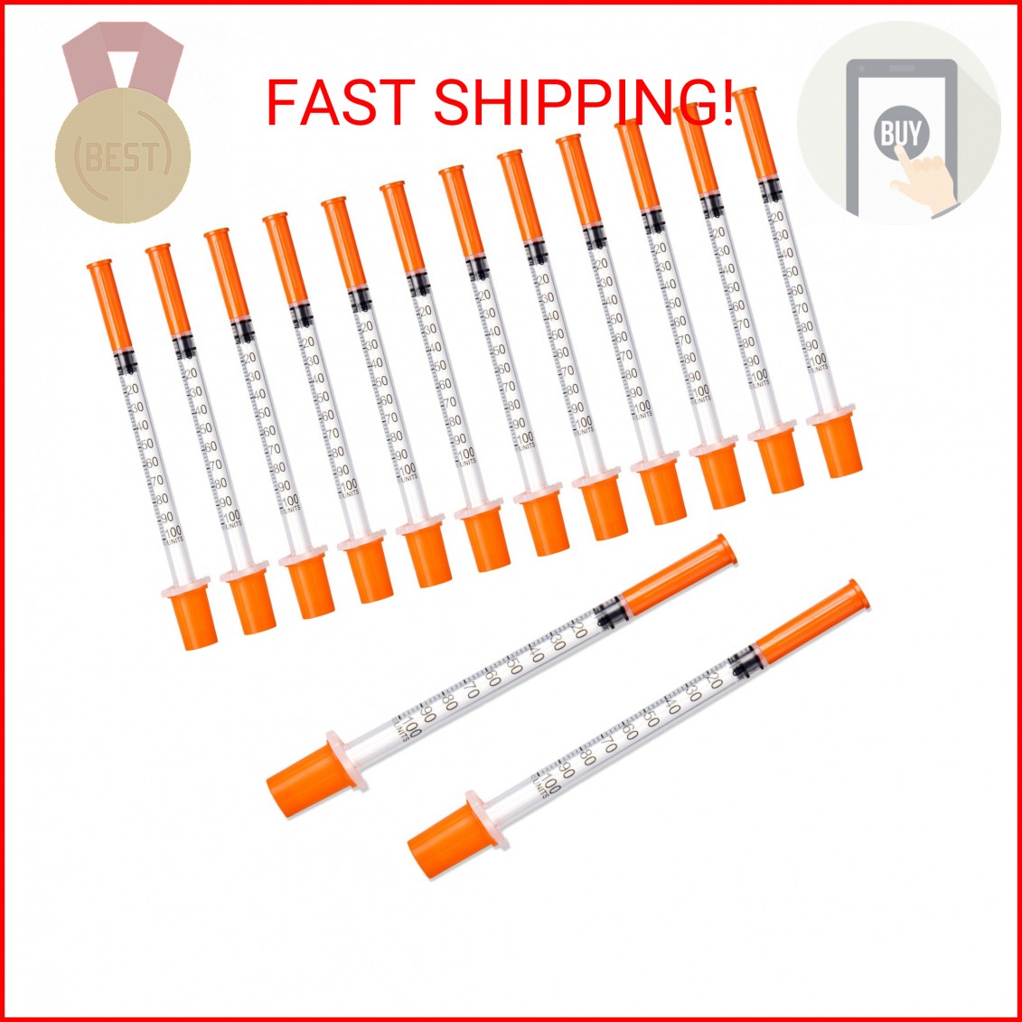 Disposable Syringe, Individually Wrapped, 30 Pack