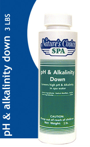 Nature's Choice Spa Alkalnity & DOWN Hot Tub 3 LB LOW SHIP!!