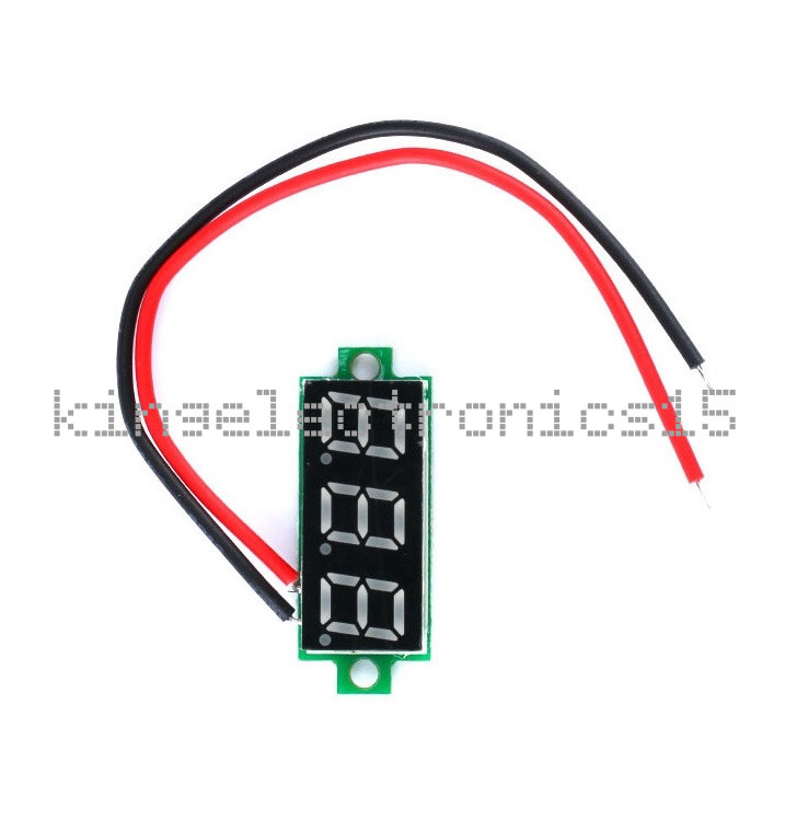 0.28" DC 0-100V / 2.5-30V 2/3-Wire Voltmeter LED Display Voltage Panel Meter K9