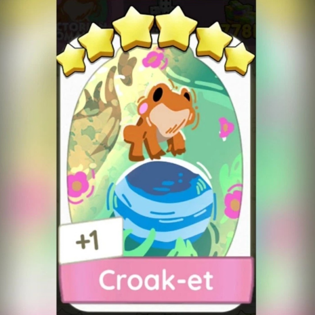 1 x Croak-et 6⭐ sticker Monopoli_Go! - Top Seller