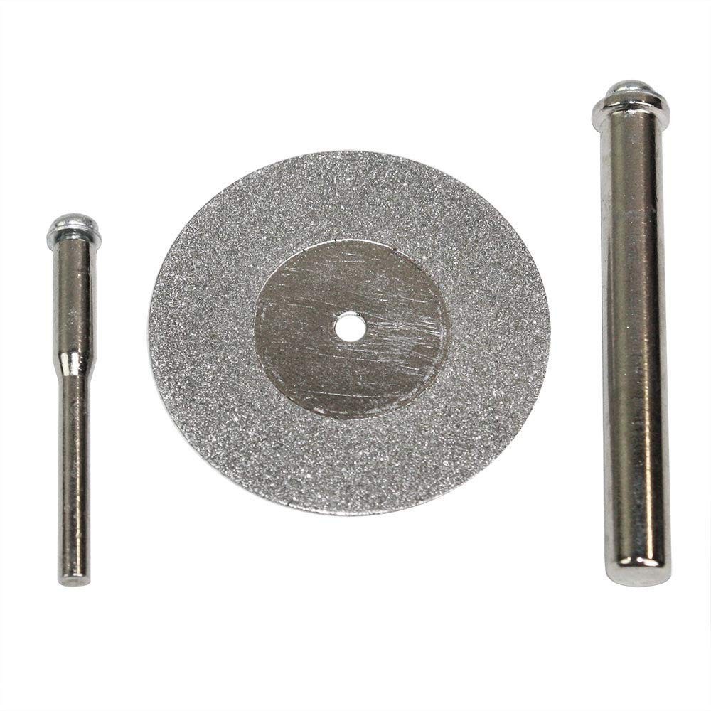 19393 1-5/8-Inch 100 Grit Diamond Wheel with 1/4" & 1/8" Shank Mandrel