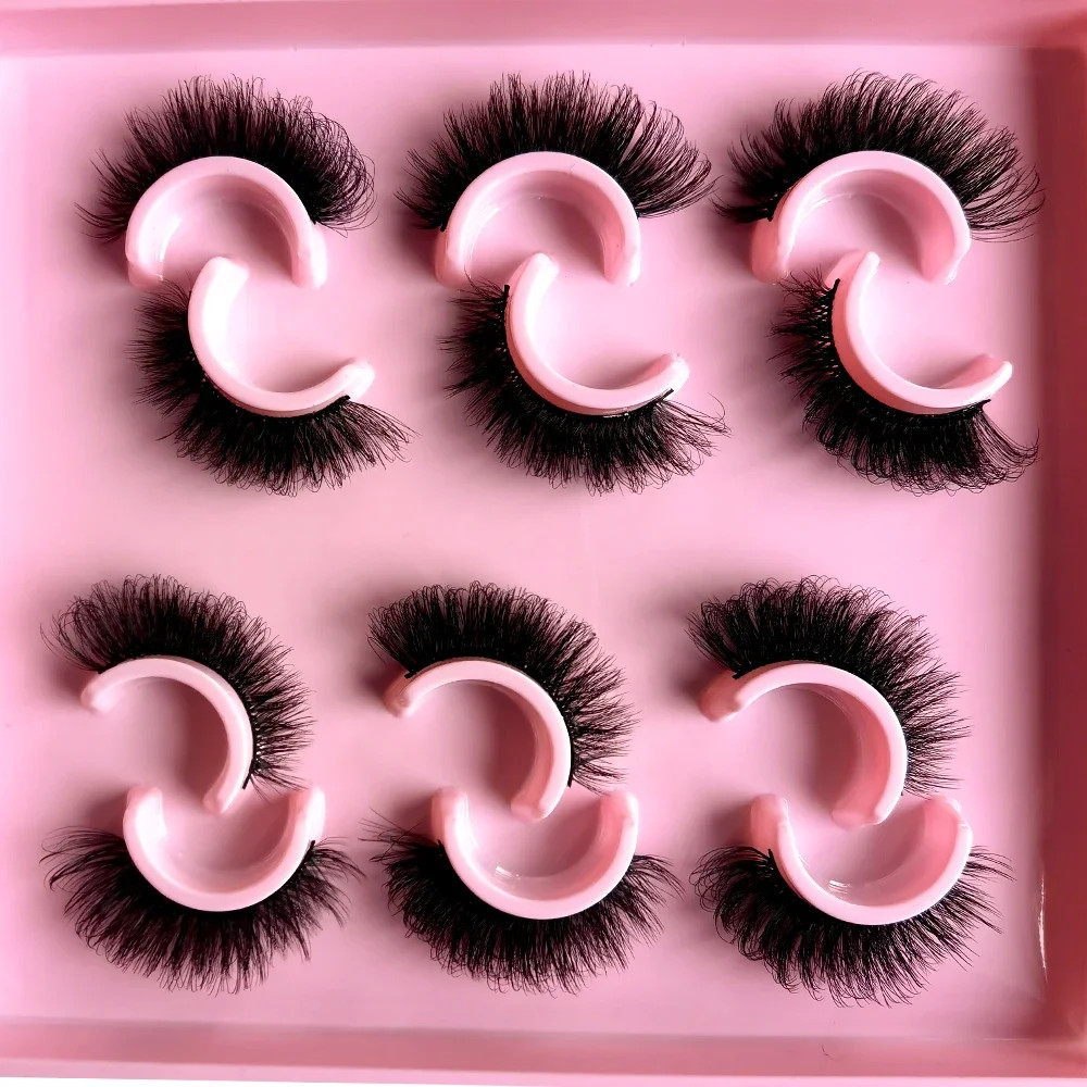 Cat Eye Lashes Realistic Messy Mink Eyelashes Natural long Full Strip Lashes Win