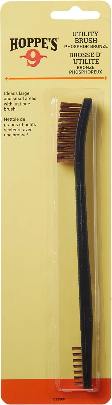 Versatile No. 9 Phosphor Bronze Utility Brush for Large Areas & Tight Spots
