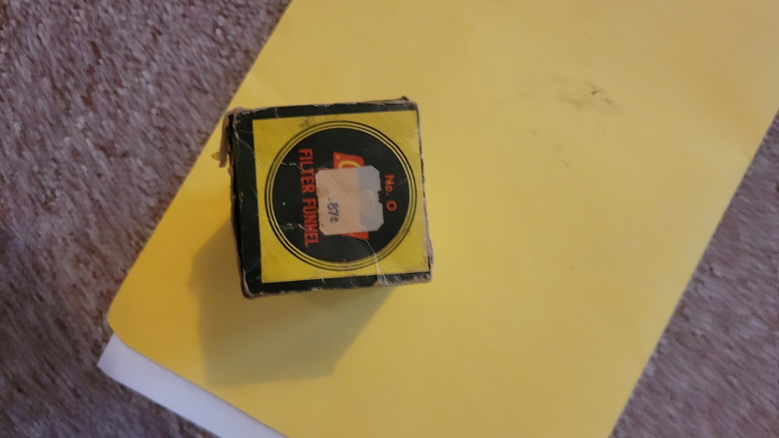 COLEMAN NOS ALUMINUM FUEL FILTER FUNEL #0- LOOK!!!!