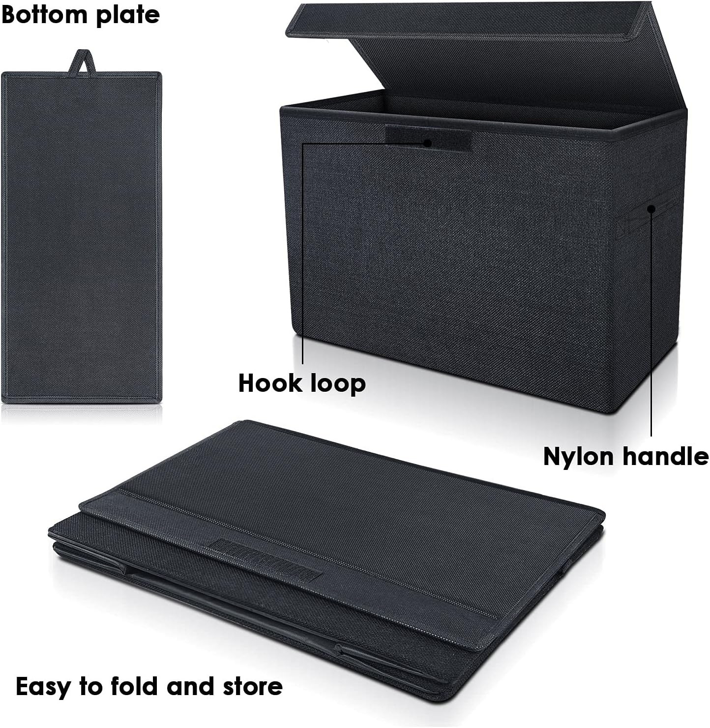 Comic Book Storage, Box 15.5" X 7.5" X 11.3", Collapsible Comic Short Box with L