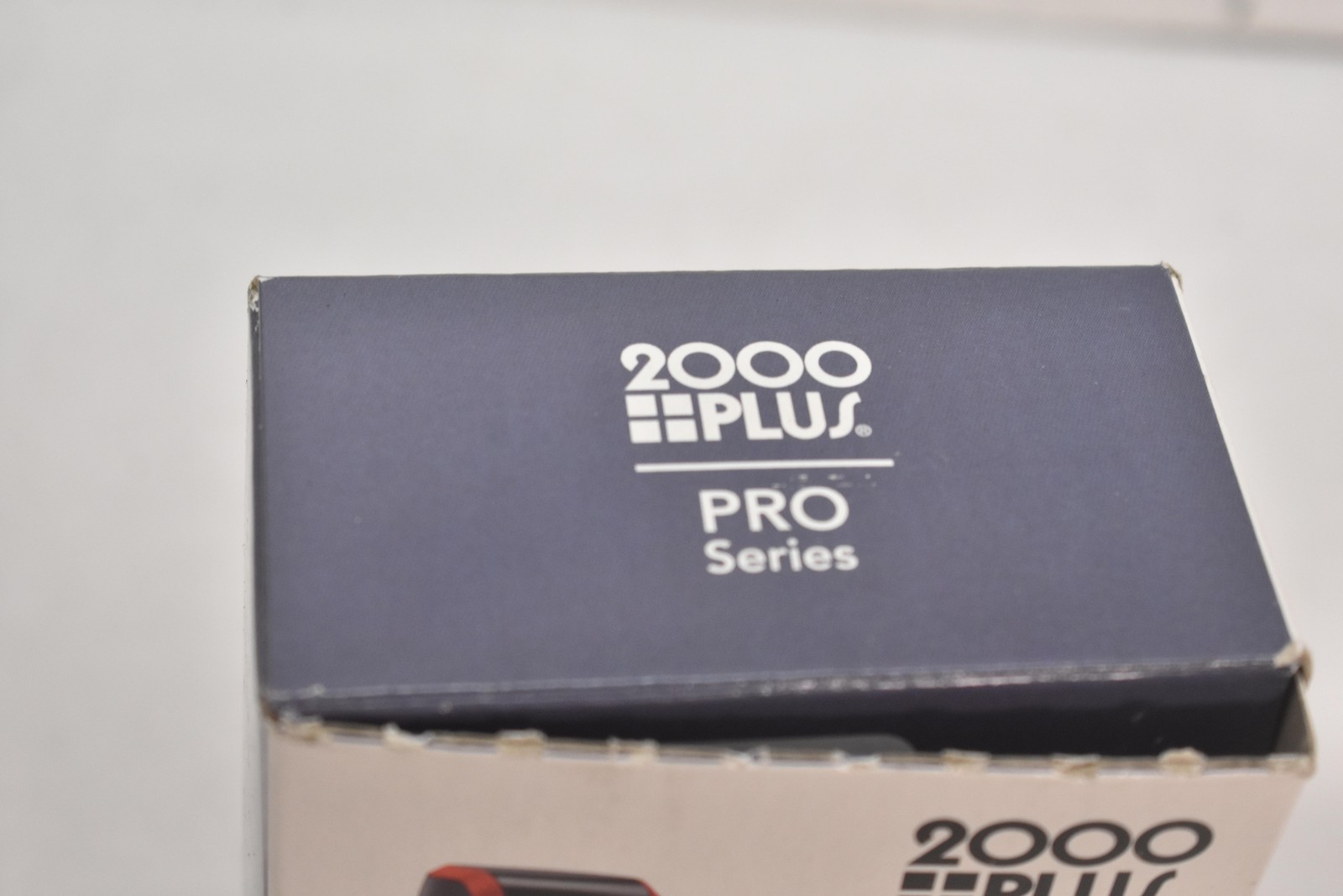 PLUS 2000 Plus Pro Series Self-Inking Date Stamp Band Shield Black Red Office