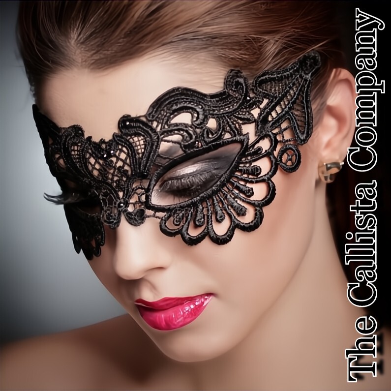 31K+ Sold | MASQUERADE MASK SEXY BLACK EMBROIDERED LACE FOR WOMEN (OS 📌