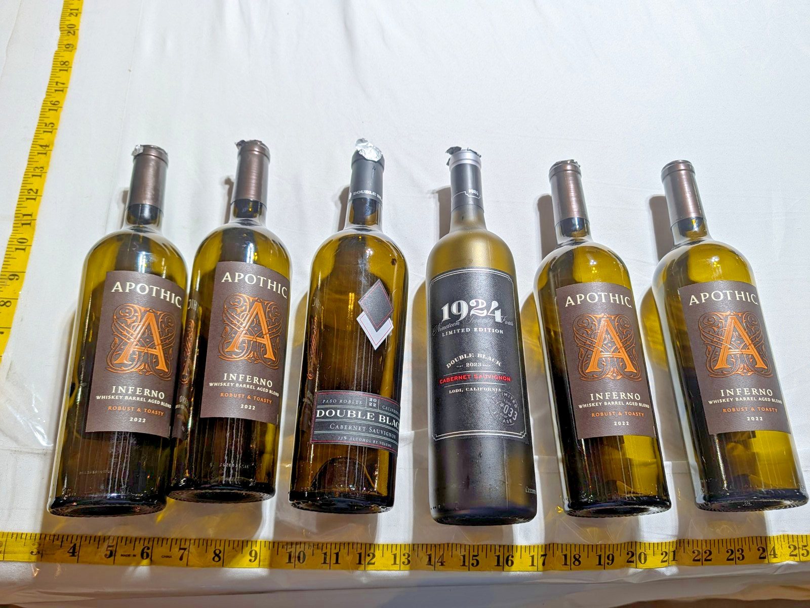 Random Empty Wine Bottles Mix 6 Pack Arts Crafts Ready To Use