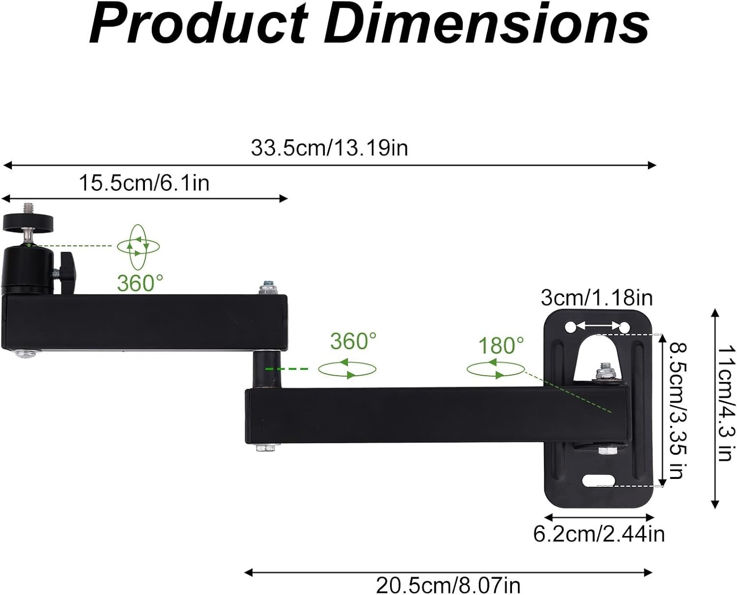 Foldable 180° Adjustable Projector Stand for Versatile Viewing – 2kg Capacity