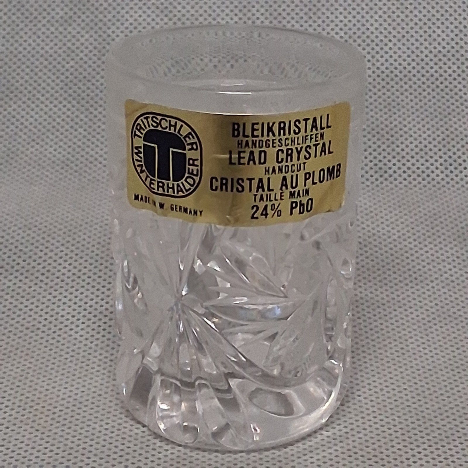 Tritschler Winterhalder TWH3 Cut Star Shot Glass Toothpick Bleikristal Crystal