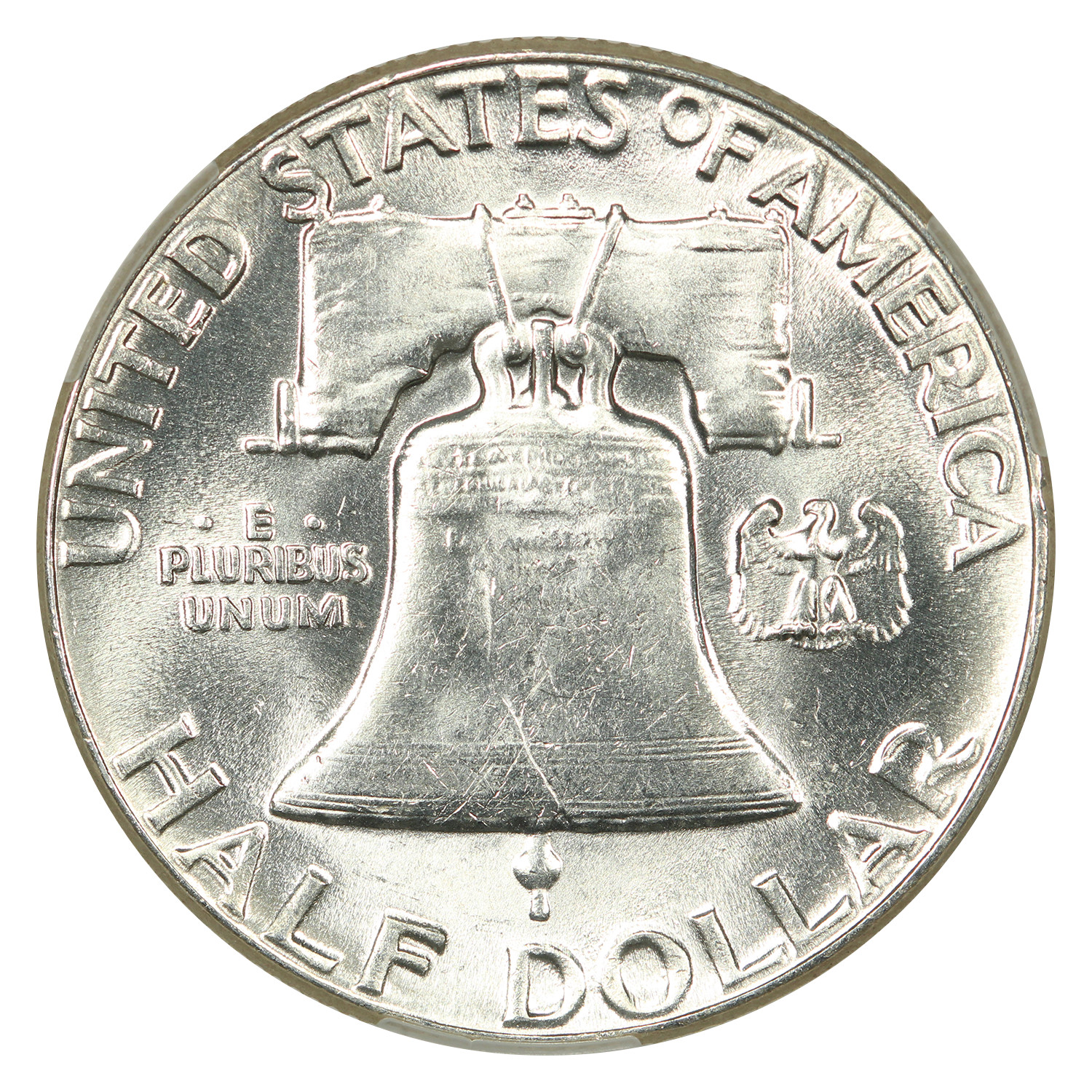 1951 50C CACG AU58 - Franklin Half Dollar