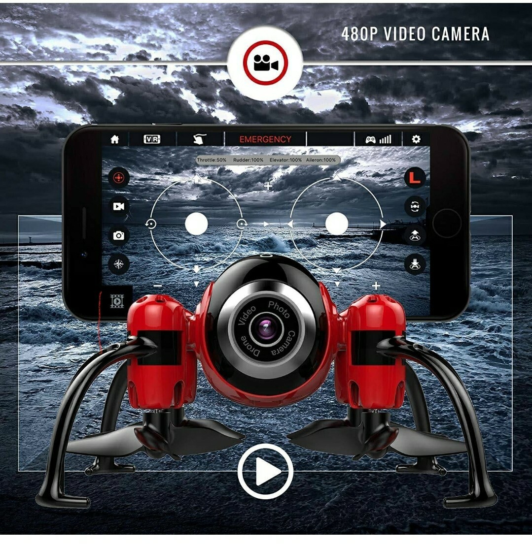 Kolibri Torpedo Mini RC Drone for Kids  Beginners, Best Small Drone with 480P