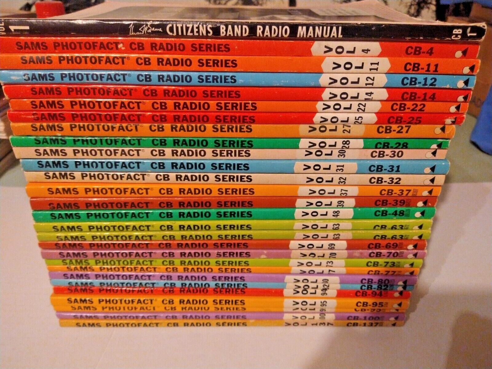 Vintage Lot SAMS Photofact CB Radio Series Manuals 1970 thru 1980.  Collectable