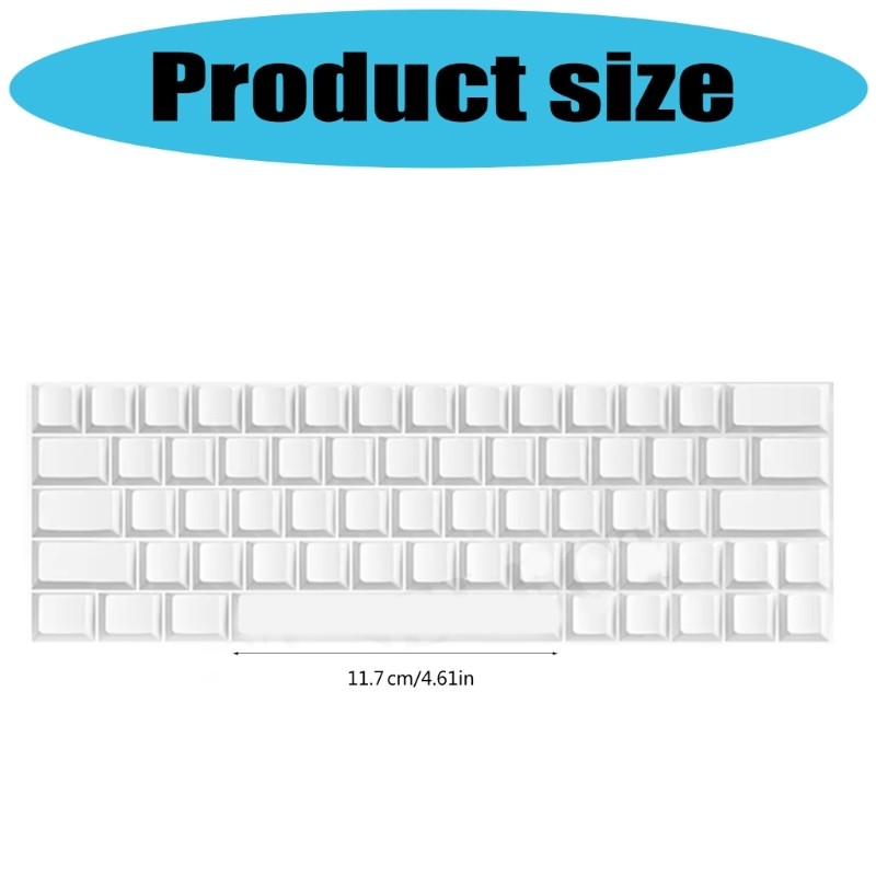 64Pieces PBT Blank Keycap Original Profile Gaming Keycap DIY Key Button Keycap