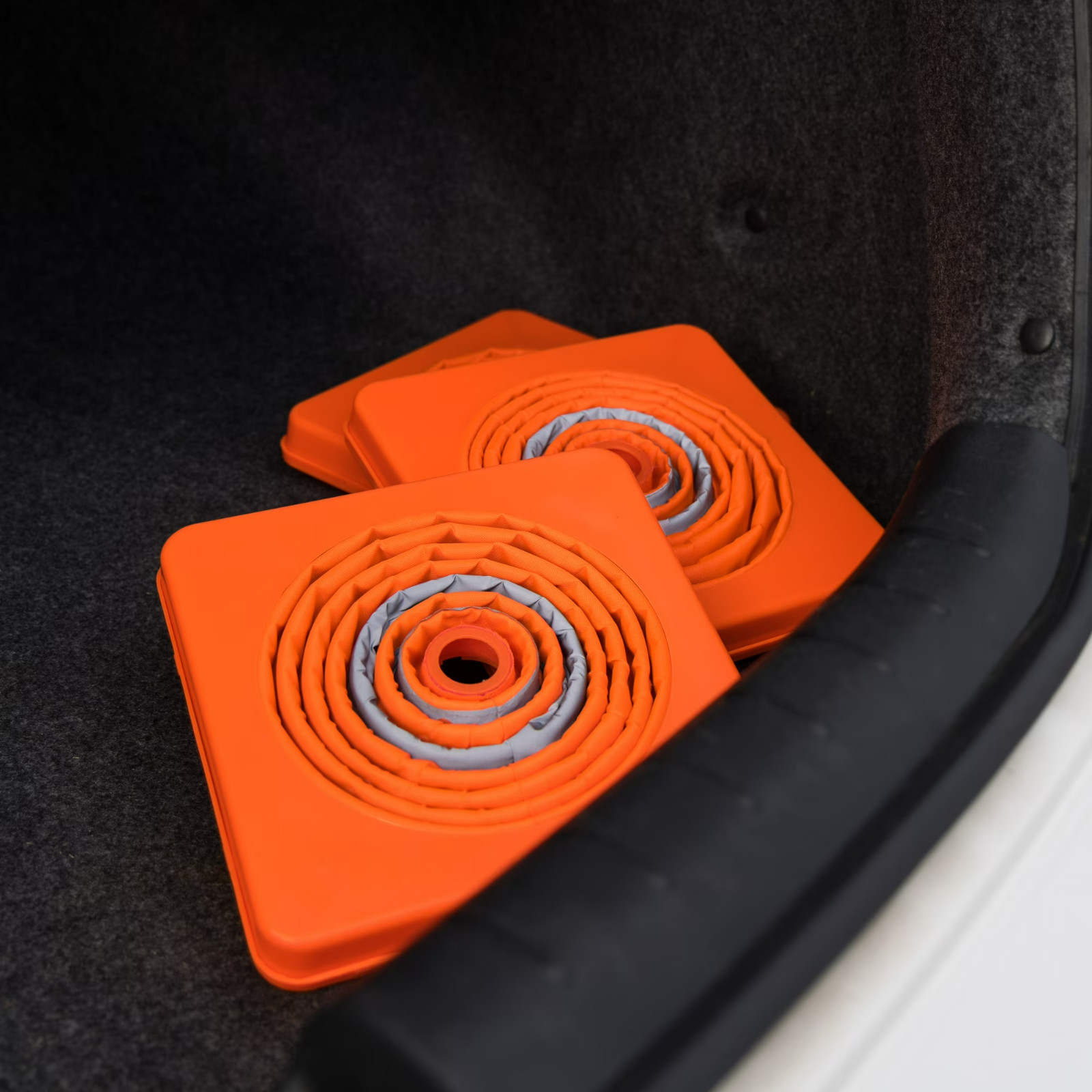 Collapsible Reflective Emergency Safety Cone, Traffic Cone, 3 Pack, Plastic