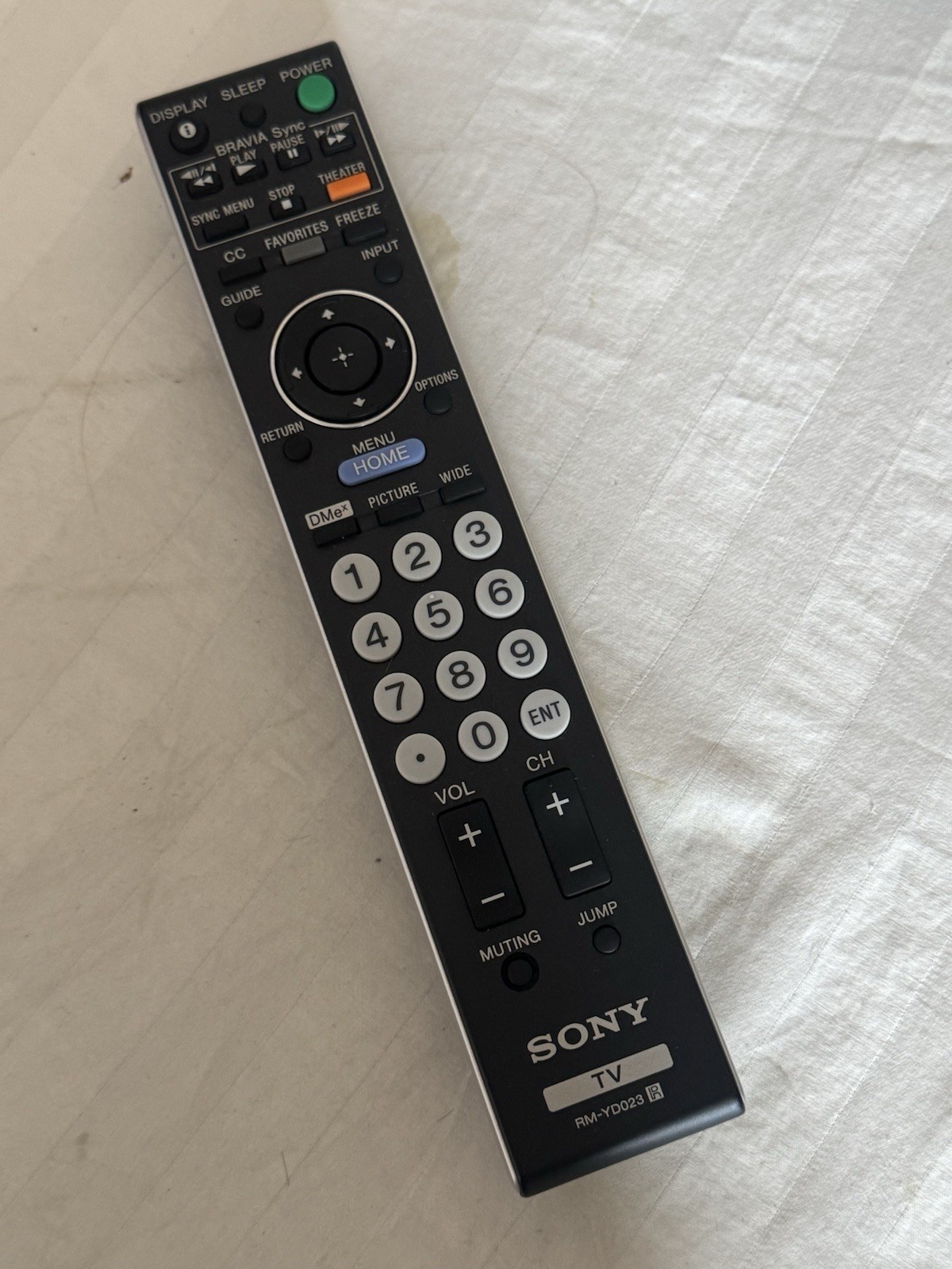 GENUINE SONY RM-YD014 BRAVIA LCD TV REMOTE - KDL-40V3000 KDL-40VL130 KDL-46VL130