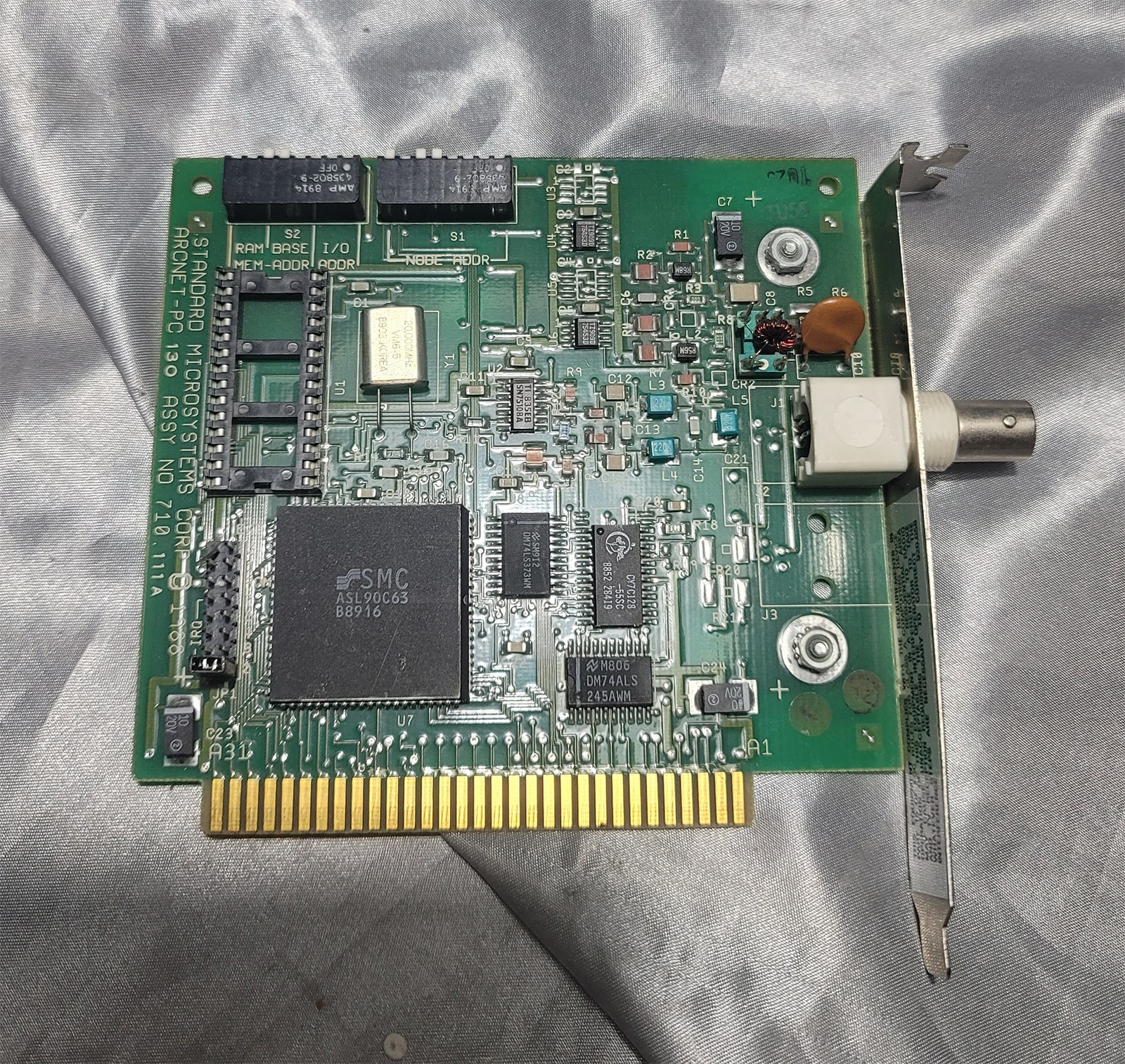 STANDARD MICROSYSTEMS CORPORATION ARCNET COAX PC130 ISA CARD