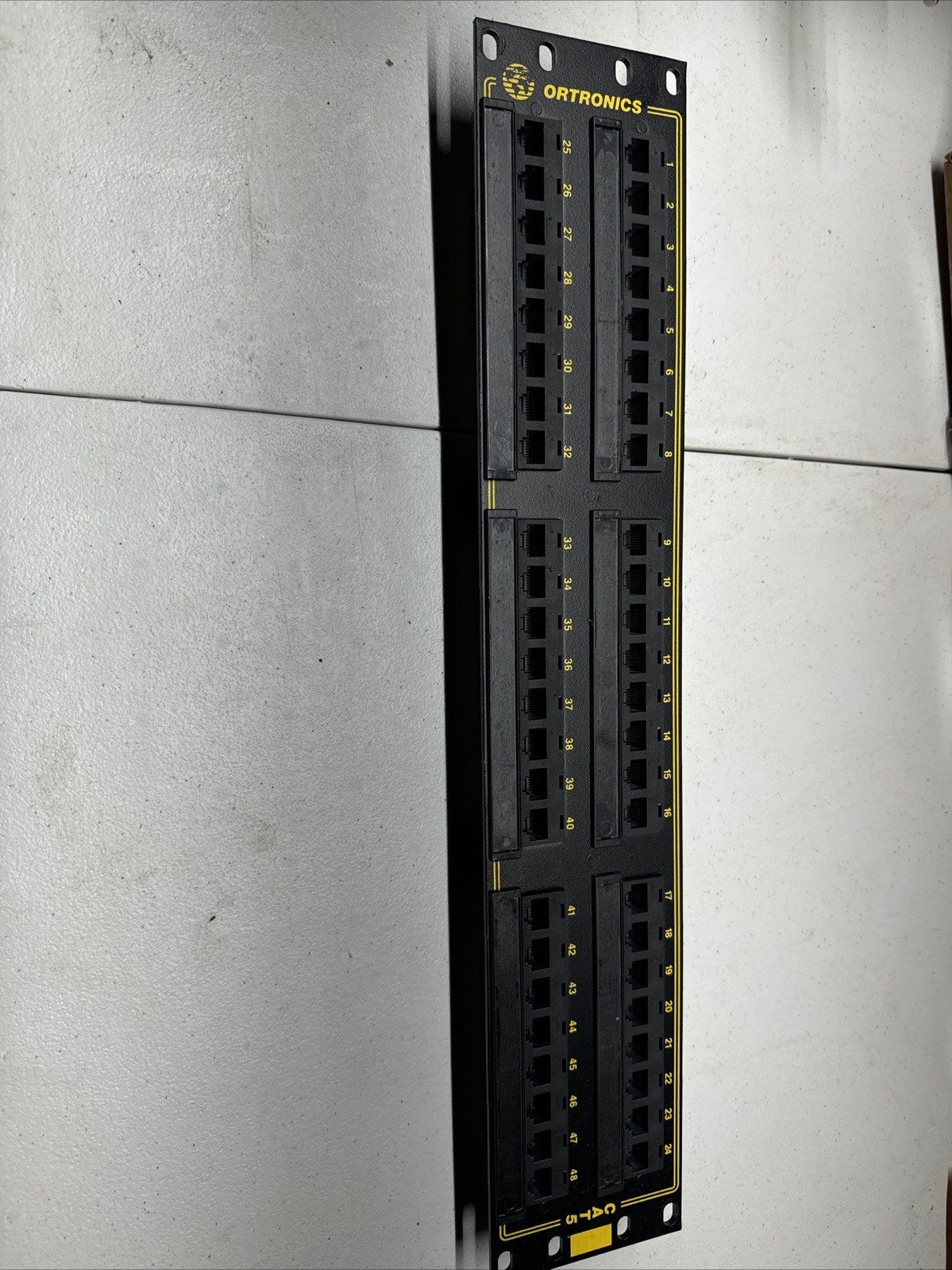 ortronics patch panel 48 port cat 5 OR-85104479