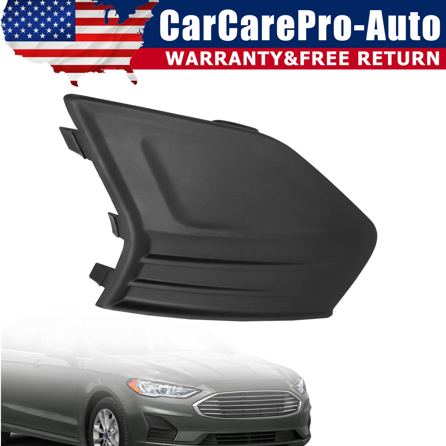 Right Side Fog Light Cover For Ford Fusion 2019 2020 KS7Z17B814AA Replacement
