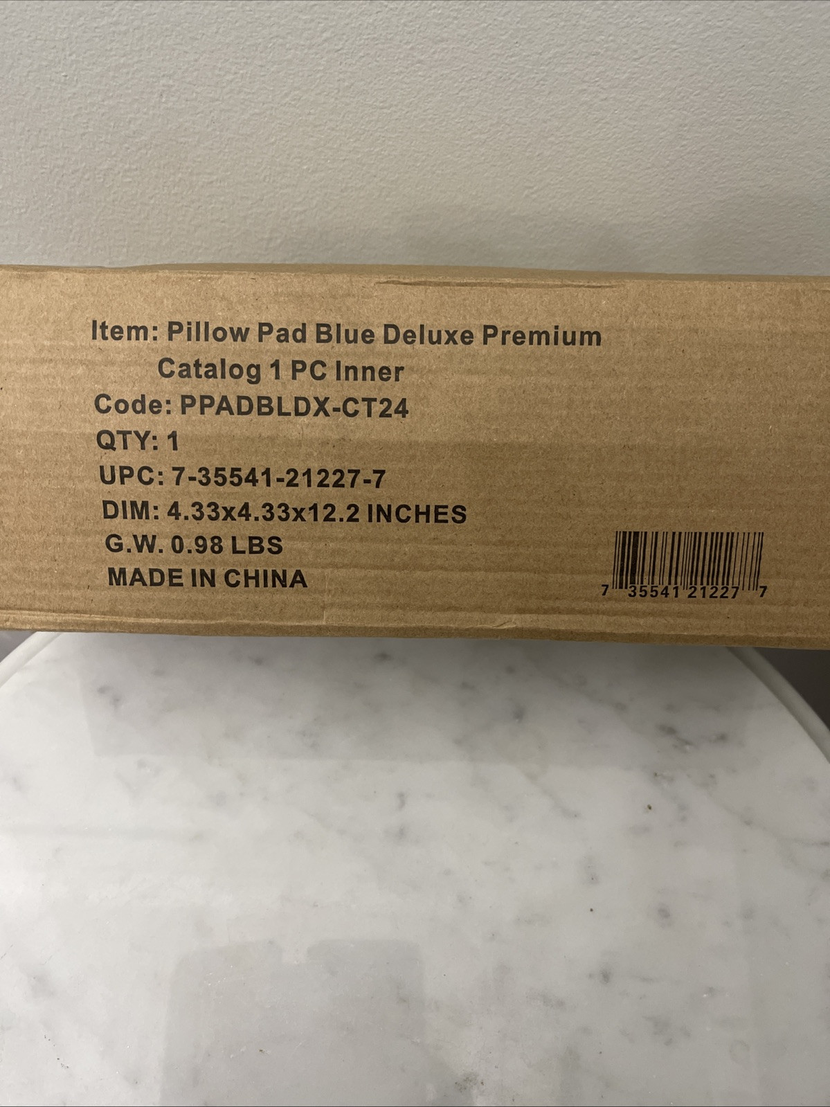 Ontel Pillow Pad Multi Angles Soft Tablet Stand Blue Deluxe