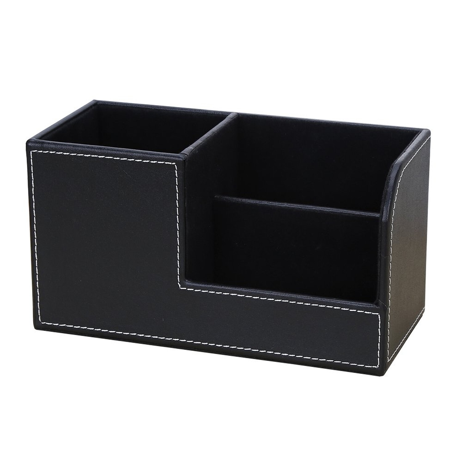 KINGFOM Desk Organizer Office Supplies Caddy Pu Leather Multi-function Storag...