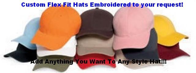 Custom Embroidered Flexfit Hat - Multiple Colors & Styles!!! (Fast Shipping)