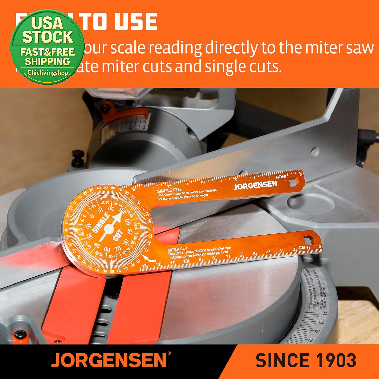 Miter Saw Protractor 7 Inch Aluminum Angle Finder Precision