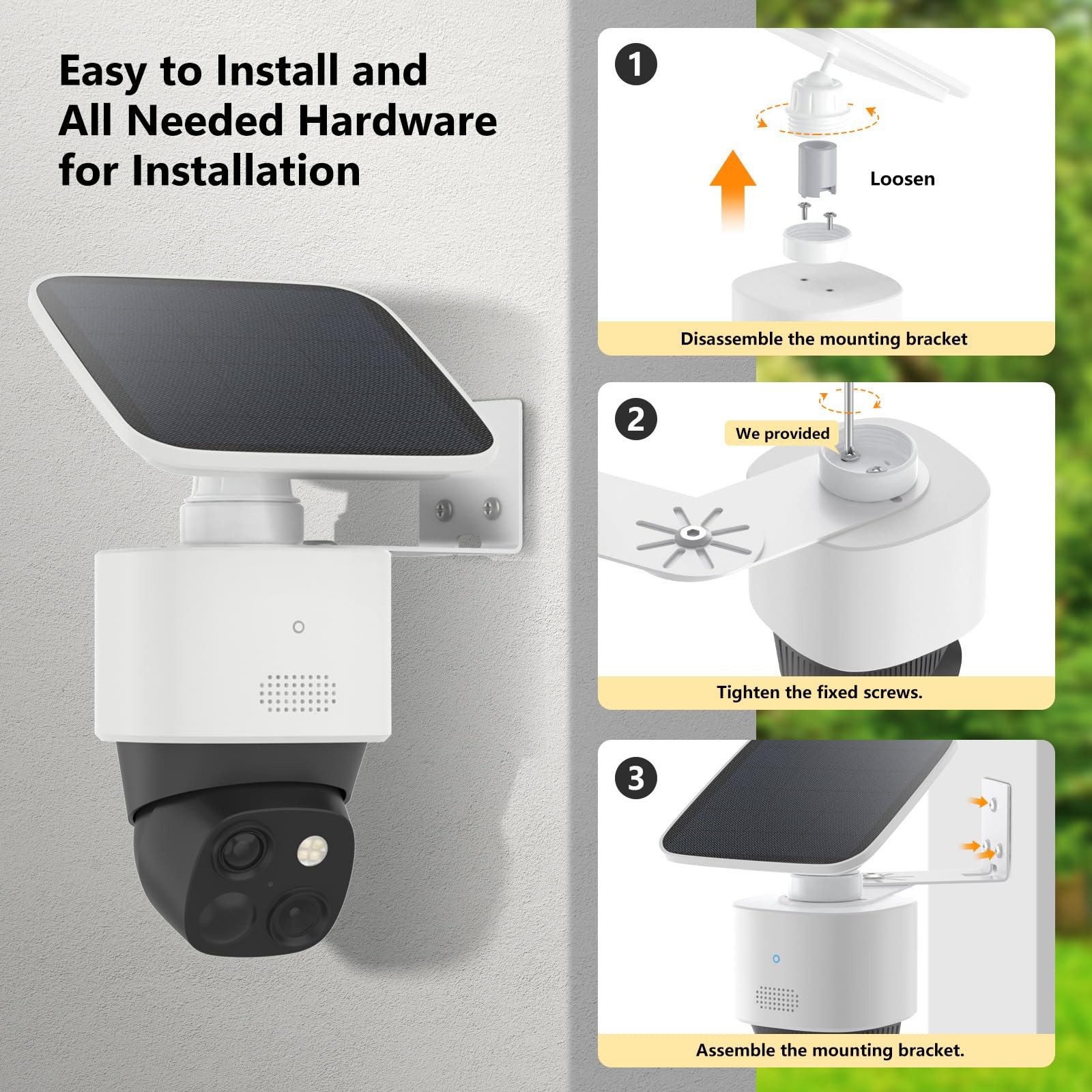 Adjustable Corner Mount Bracket for Eufy Security SoloCam S340/E30/E42, Metal...