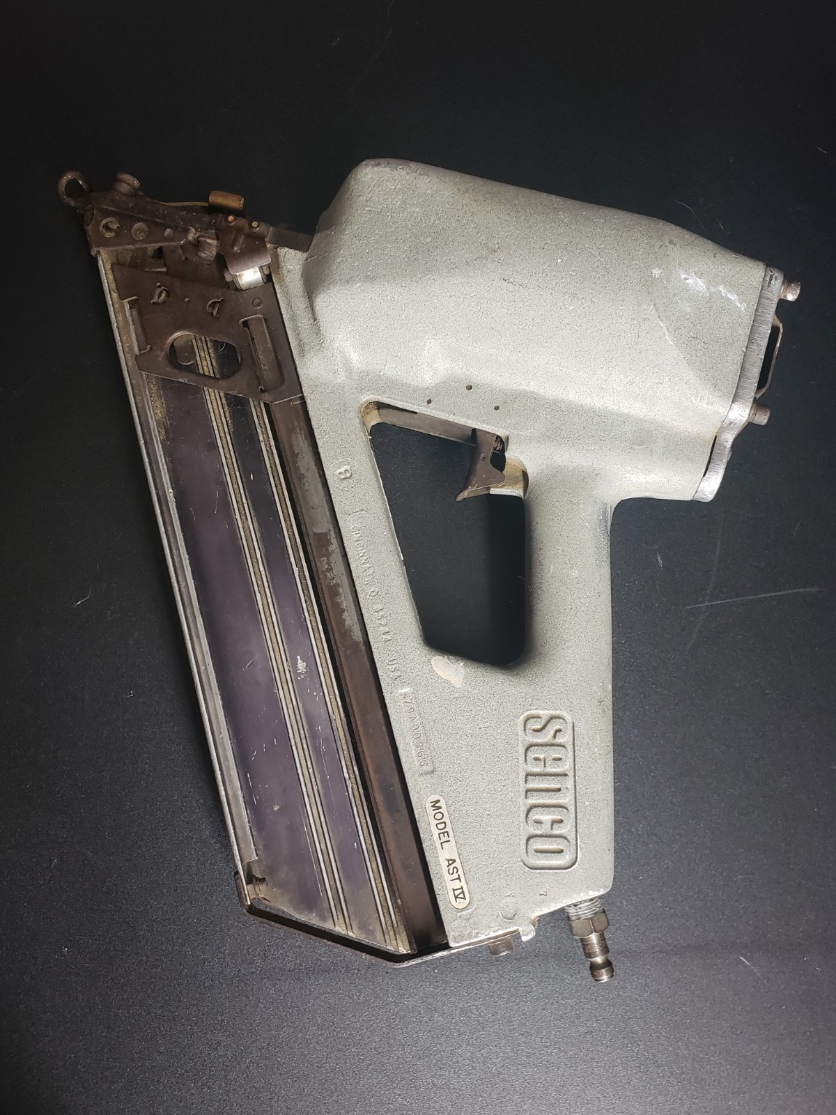 Vintage Senco Pneumatic Stapler Model AST 4 - PARTS ONLY -NOT WORKING
