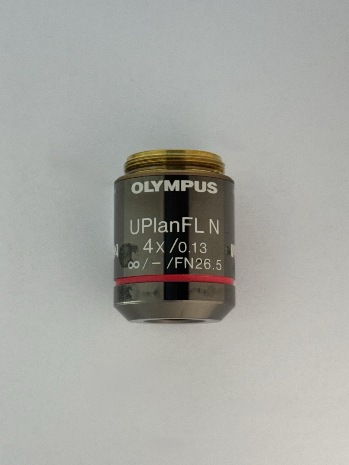 Olympus UPlanFL N 4x /0.13  ∞/–  FN26.5 UIS2 Microscope Objective Lens