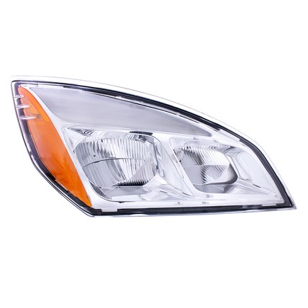 United Pacific 35738 Headlight Assembly Passenger Side, Chrom for Freightliner