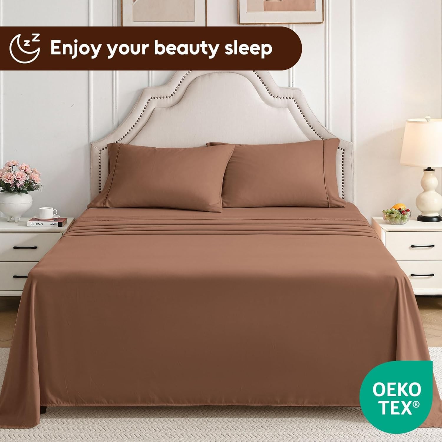 Twin Sheet Set, 3 Piece Hotel Luxury Soft Microfibre Sheet Set