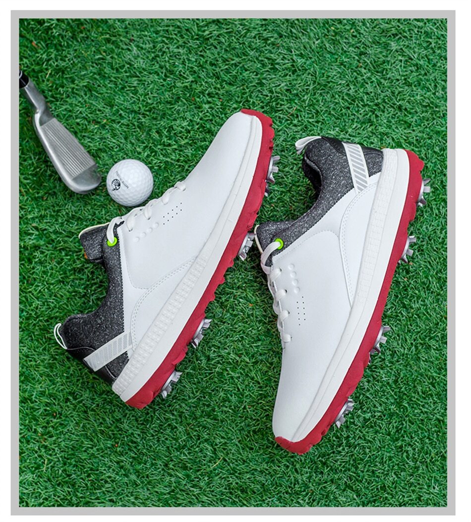 Waterproof Men's Golf Shoes Professional Golf Spikes Shoes Non-Slip Sneakers