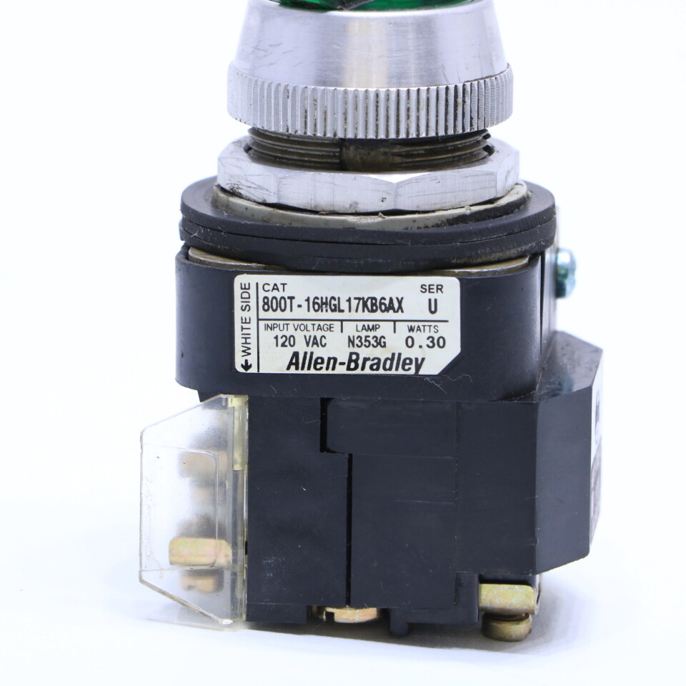 * ALLEN BRADLEY 800T-16HGL 17KB6AX U SELECTOR SWITCH